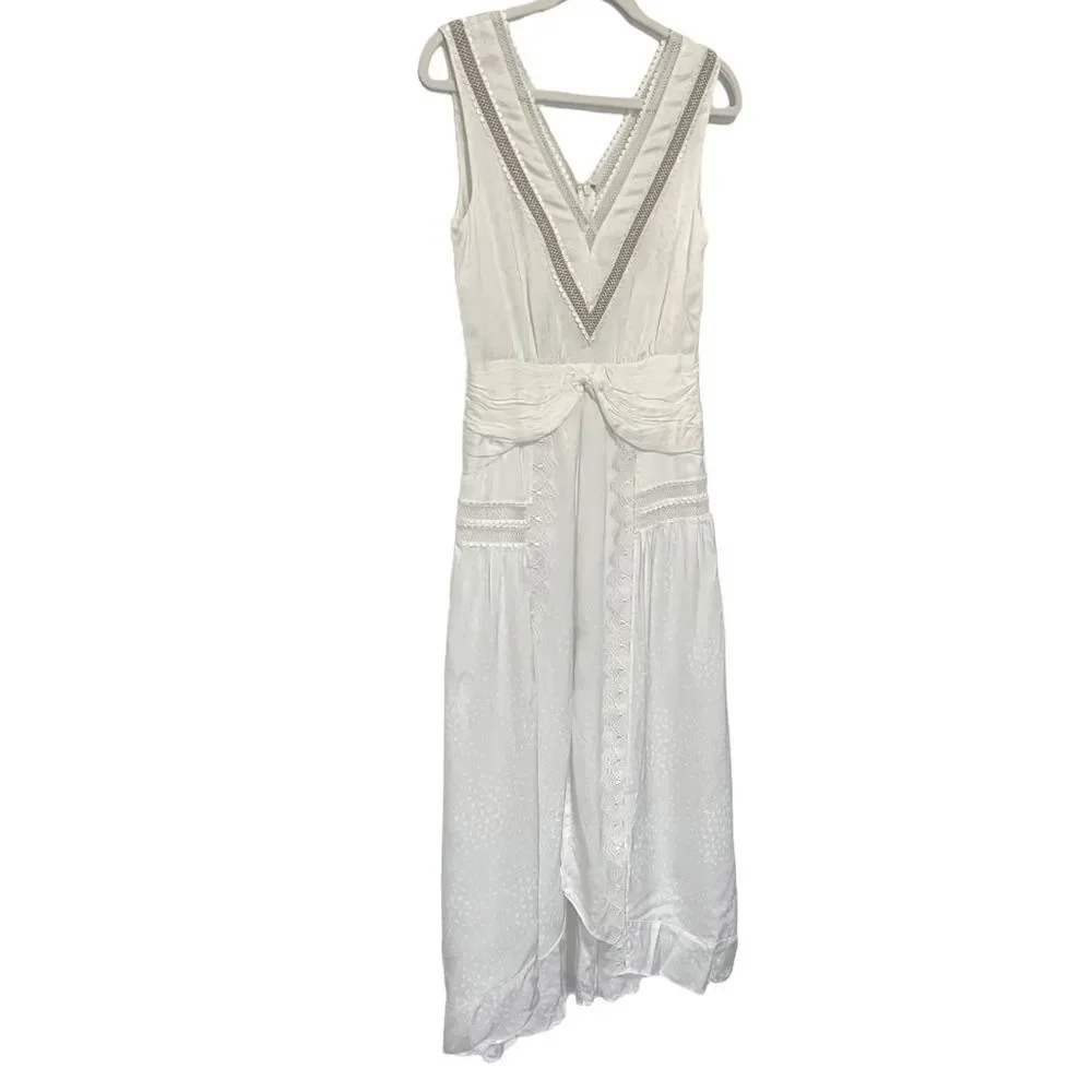 Self portrait white vintage look maxi dress - Picture 5 of 12